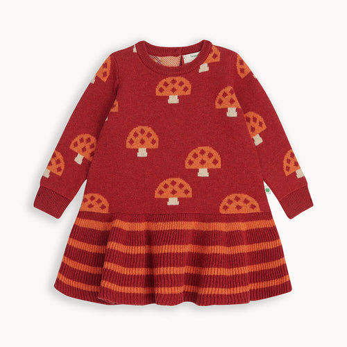Sage AW24 SAMPLE - Rusty Mushroom Knit Dress - The bonniemob 