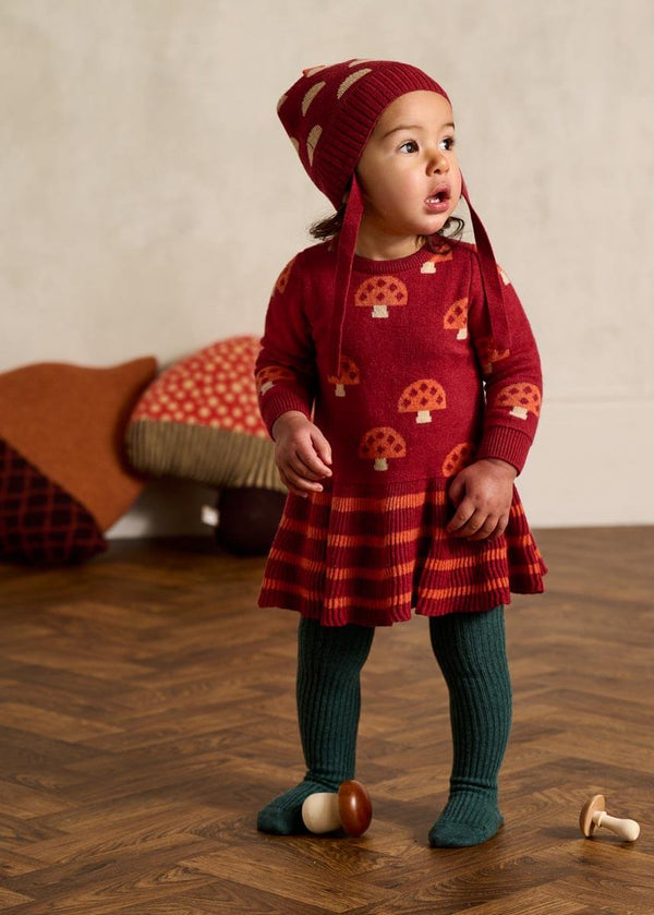 Sage AW24 SAMPLE - Rusty Mushroom Knit Dress - The bonniemob 