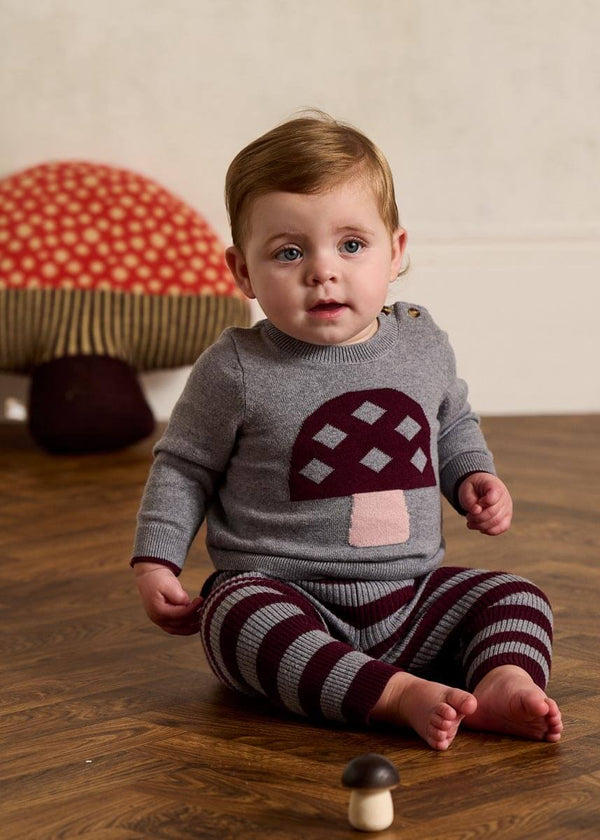 Sparrow & Perry Set AW24 SAMPLE - Mushroom Sweater & Legging Set - The bonniemob 