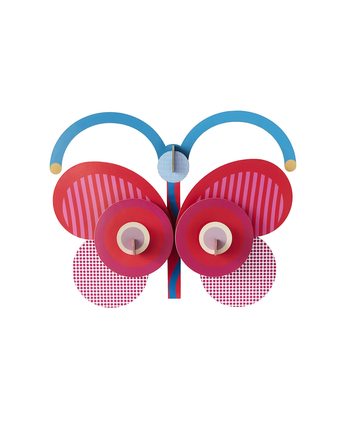Studio Roof x Zoe Miller Stripy Butterfly Wall Art