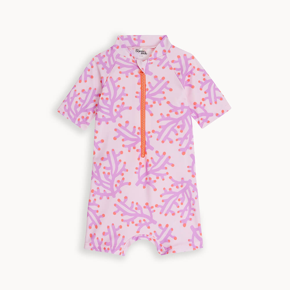 Whitesands - Pink Coral UV Rash Suit - The bonniemob 