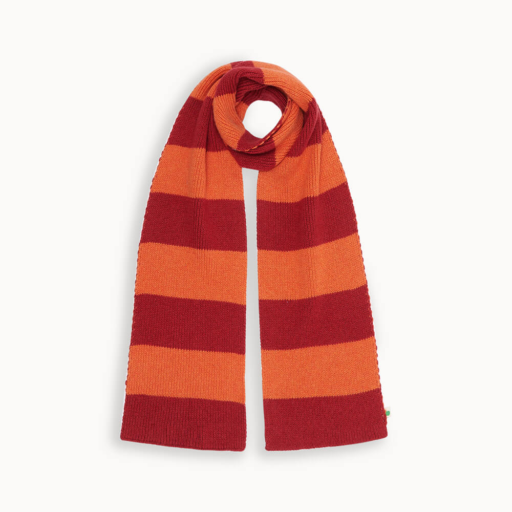 Willow AW24 SAMPLE - Rusty Striped Knit Scarf - The bonniemob 