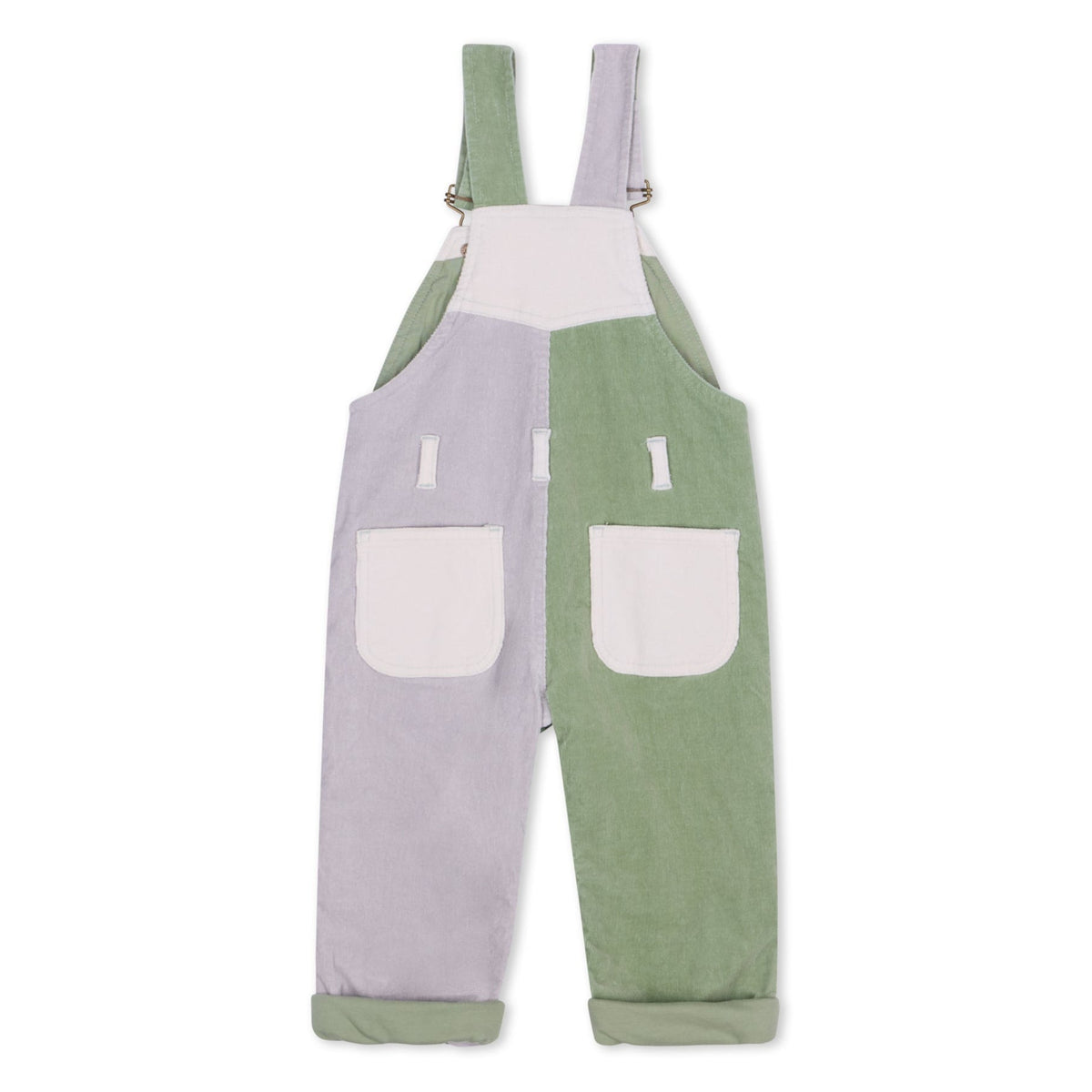 Waterlilies Patchwork Corduroy Dungarees