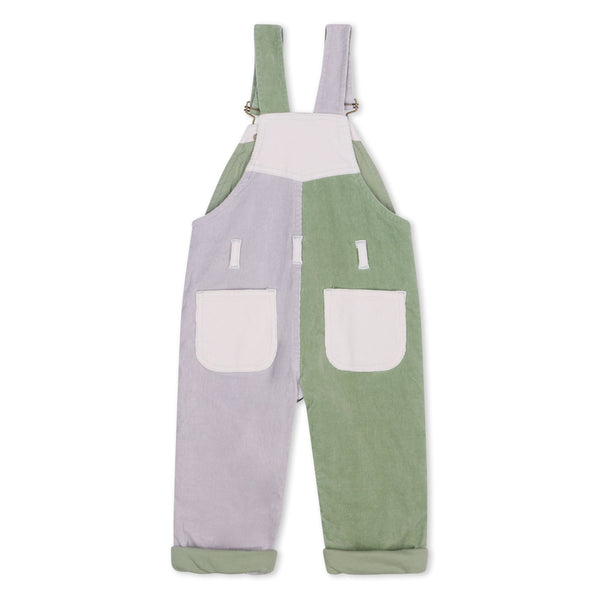 Waterlilies Patchwork Corduroy Dungarees