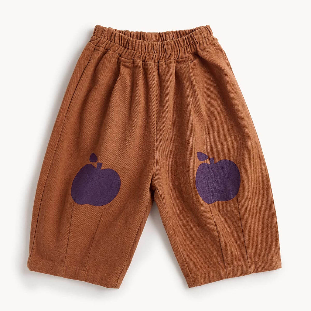 Ginger Apple knee patch Barrel Leg Trousers - ZIGGY APPLE - The bonniemob 