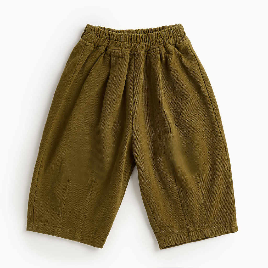 Olive Barrel Leg Trousers - ZIGGY - The bonniemob 