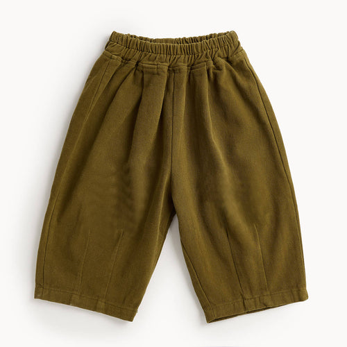 Olive Barrel Leg Trousers - ZIGGY - The bonniemob 