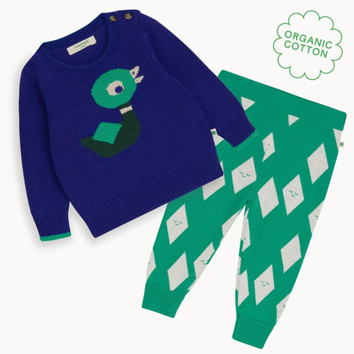 Arwen & Alden Set - Blueberry Sweater & Trouser Set OUTFIT