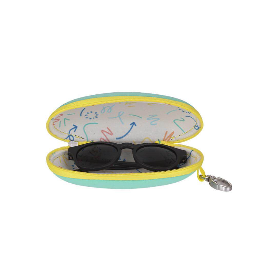 Babiators Travel Case - Aqua with Yellow Trim - The bonniemob 