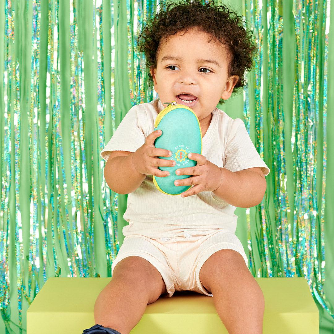 Babiators Travel Case - Aqua with Yellow Trim - The bonniemob 