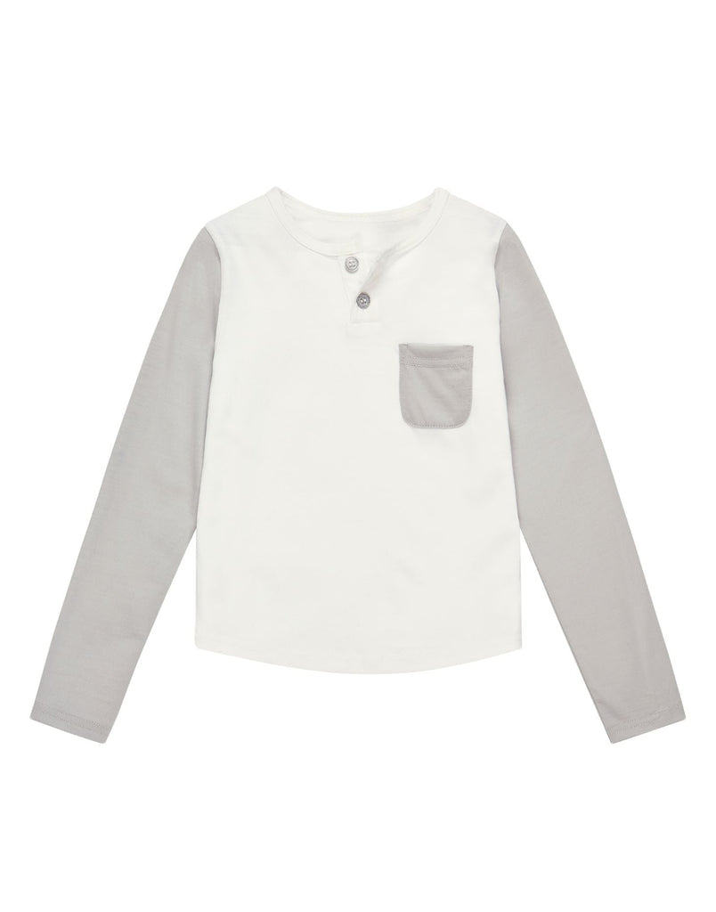 Baseball Tee, Rachel Riley for Smalls, Moon Grey - The bonniemob 