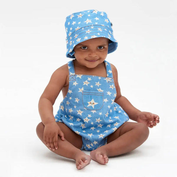 BESTIVAL - Denim Star Sun Hat - The bonniemob 