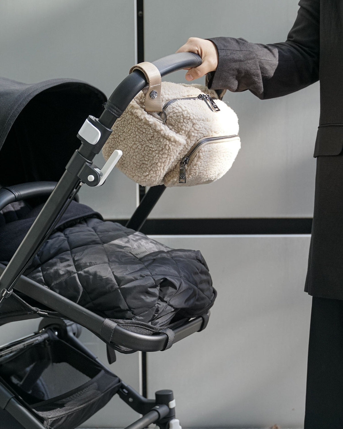Inka Buggy Organiser Beige Borg Fleece
