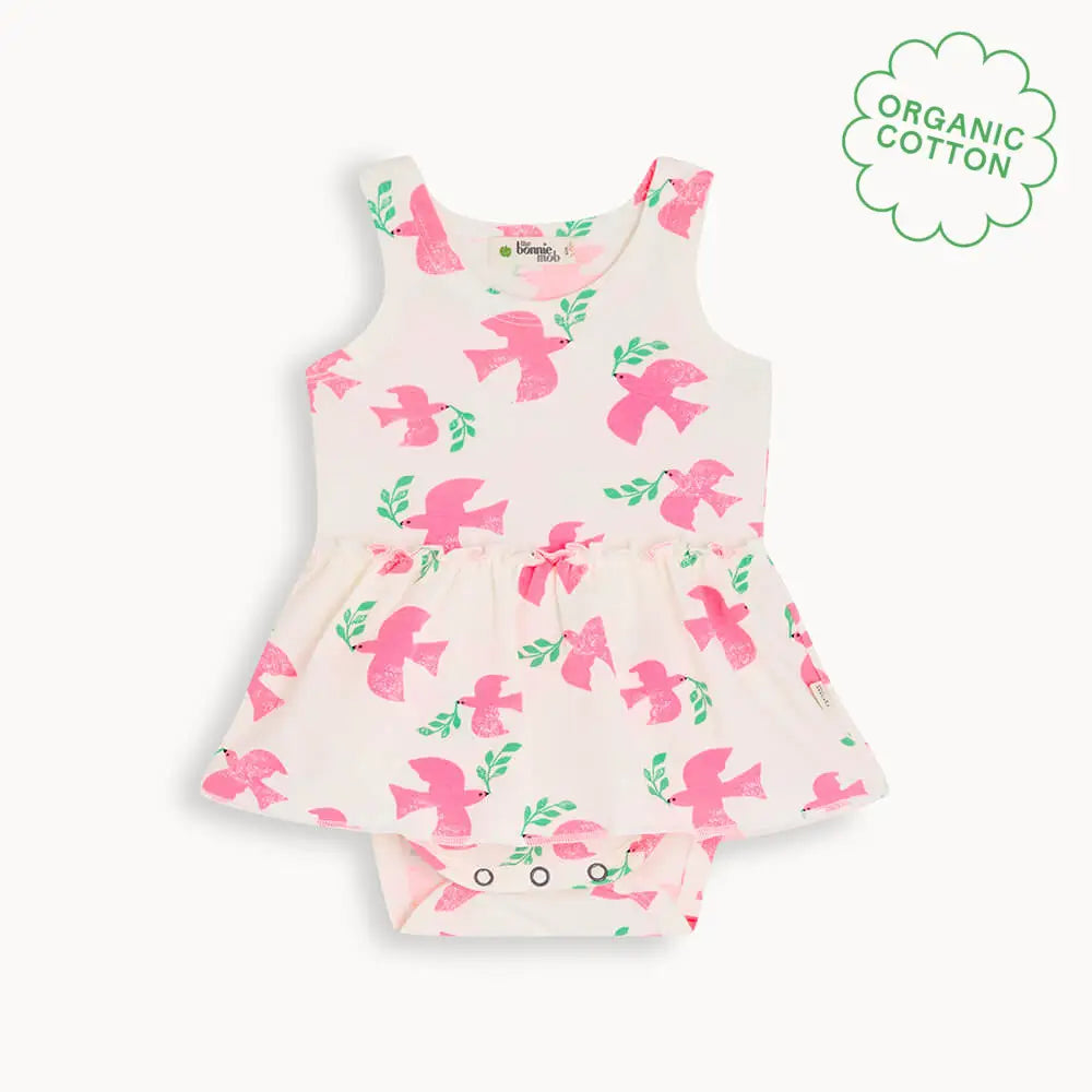 Brora - Doves Bodysuit With Skirt - The bonniemob 
