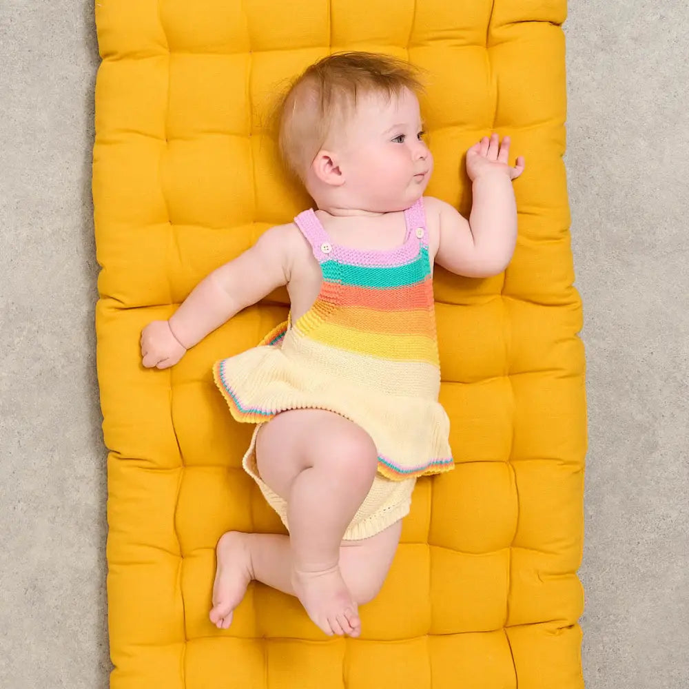 Bubble Frill - Rainbow Pink Rainbow Stripe Romper - The bonniemob 