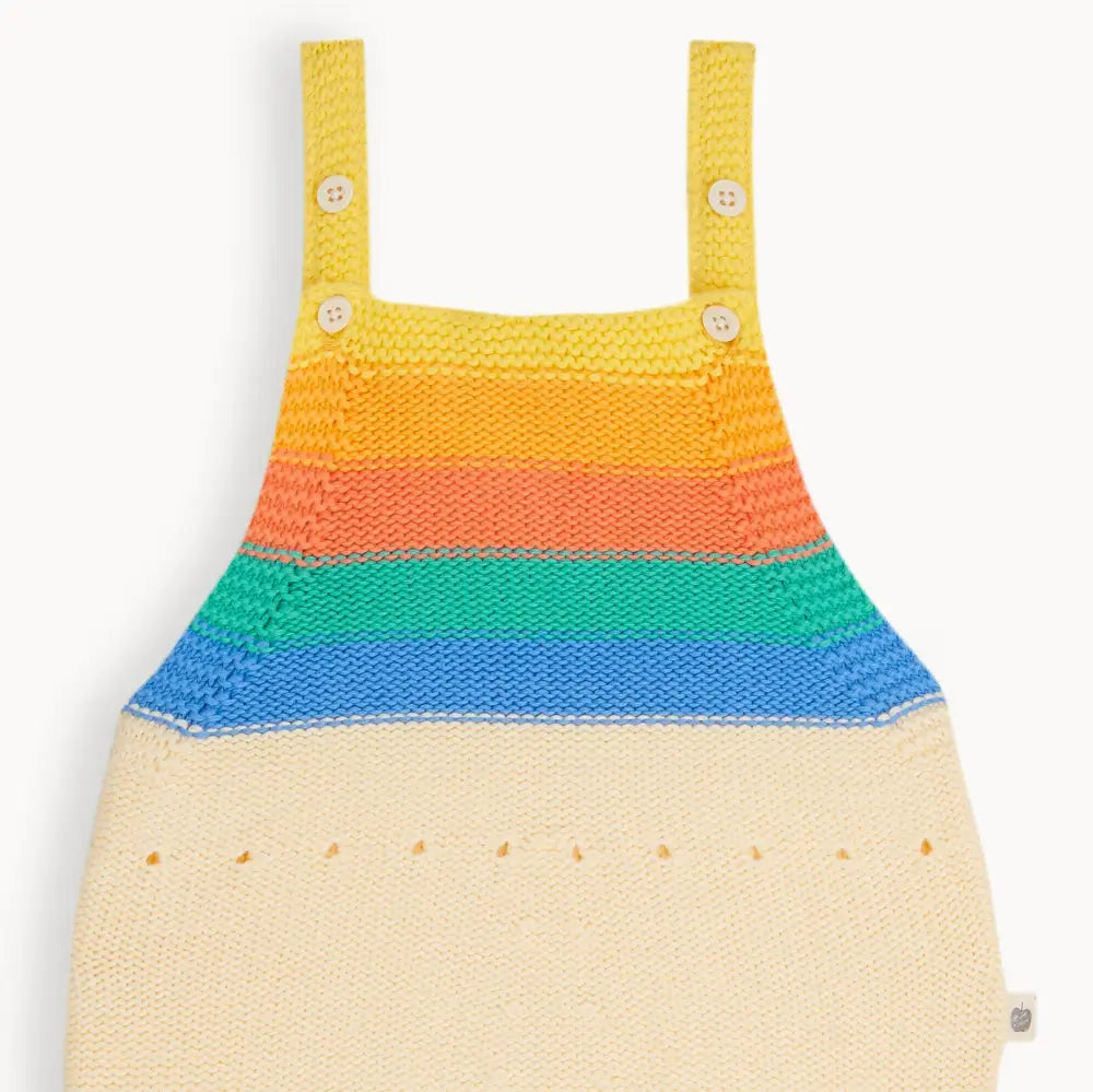 Bubble - Rainbow Rainbow Stripe Romper - The bonniemob 