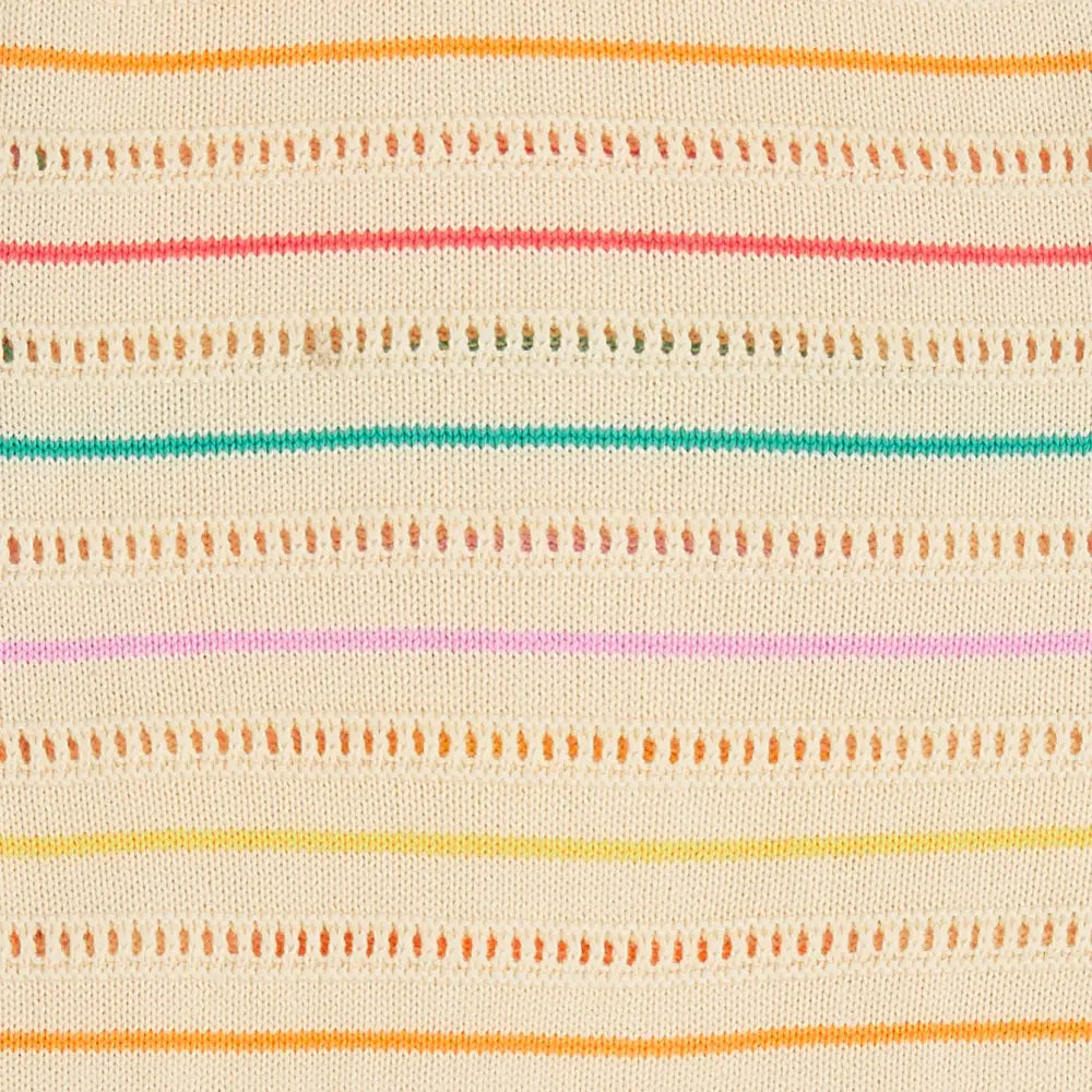 Capri - Rainbow Stripe Knit Baby & Kids Sun Dress