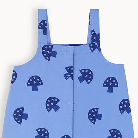 Casper - Blue Mushroom Dungaree JUMPSUITS / DUNGAREE