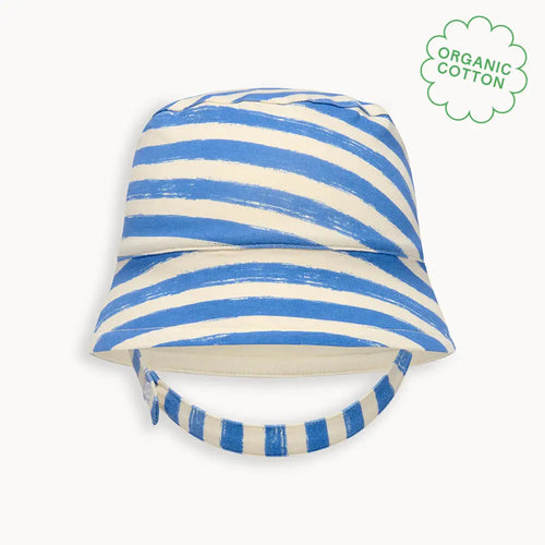 Chill - Blue Stripe Sun Hat - The bonniemob 
