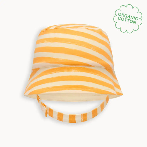Chill - Orange Stripe Sun Hat - The bonniemob 