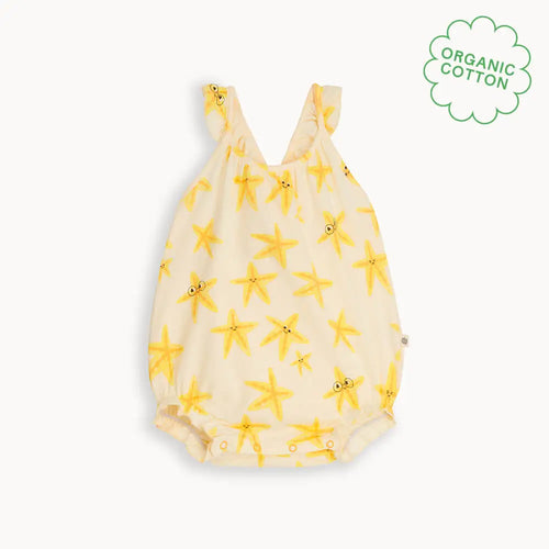 Clarion - Starfish Frill Bubble Romper - The bonniemob 