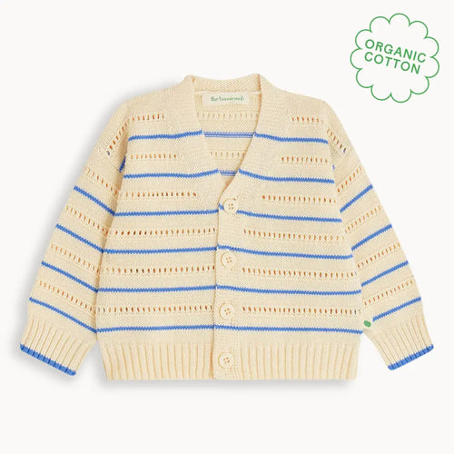 Como - Blue Stripe Knit Baby & Kids Cardigan CARDIGAN