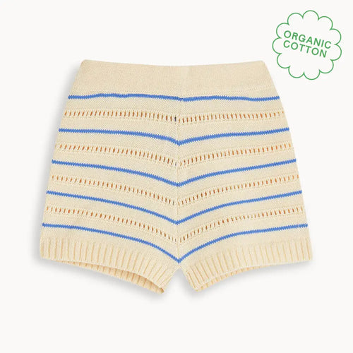 Costa - Blue Stripe Knit Baby & Kids Shorts Short