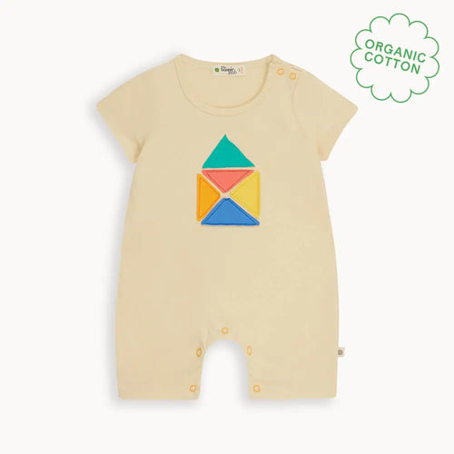 Dace - Sandy Beach Hut Applique Shortie - The bonniemob 