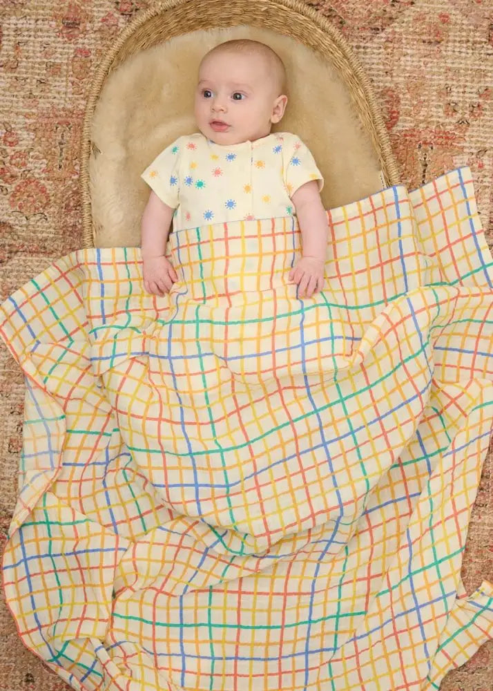 Dinky - Rainbow Sunshine Short Sleeve Playsuit