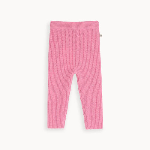 Revel - Pink Ribbed Chunky Knit Leggings - The bonniemob 