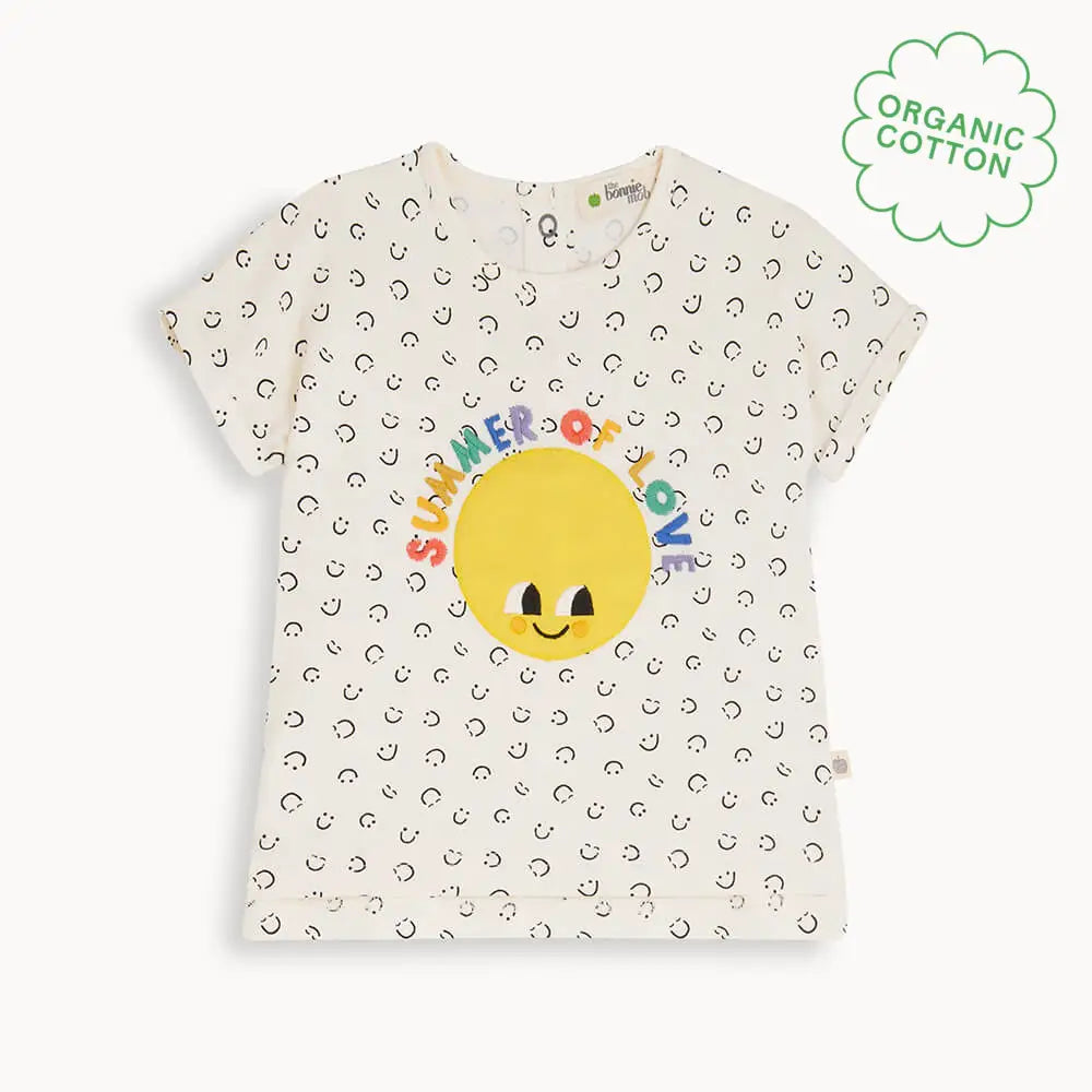 Filey - Summer Of Love Applique T Shirt - The bonniemob 