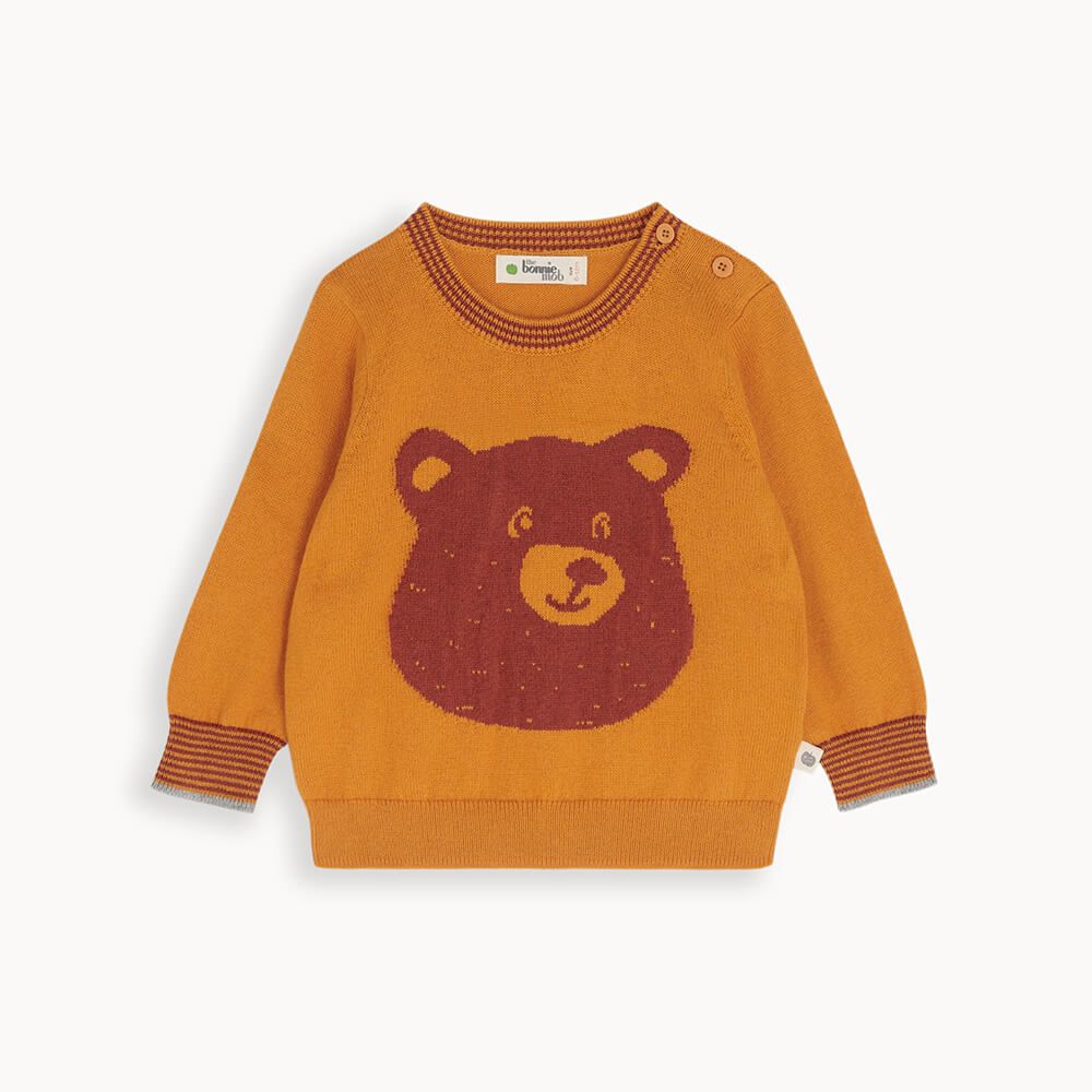 Treacle - Honey Bear Intarsia Sweater - The bonniemob 