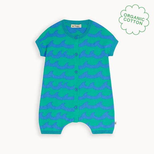 Guppy - Emerald Waves Knitted Shortie - The bonniemob 