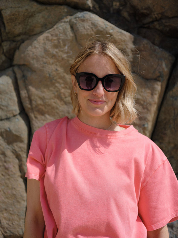 Black and Pink Cat Eye Sunglasses — Zoe de Pass Lauryn