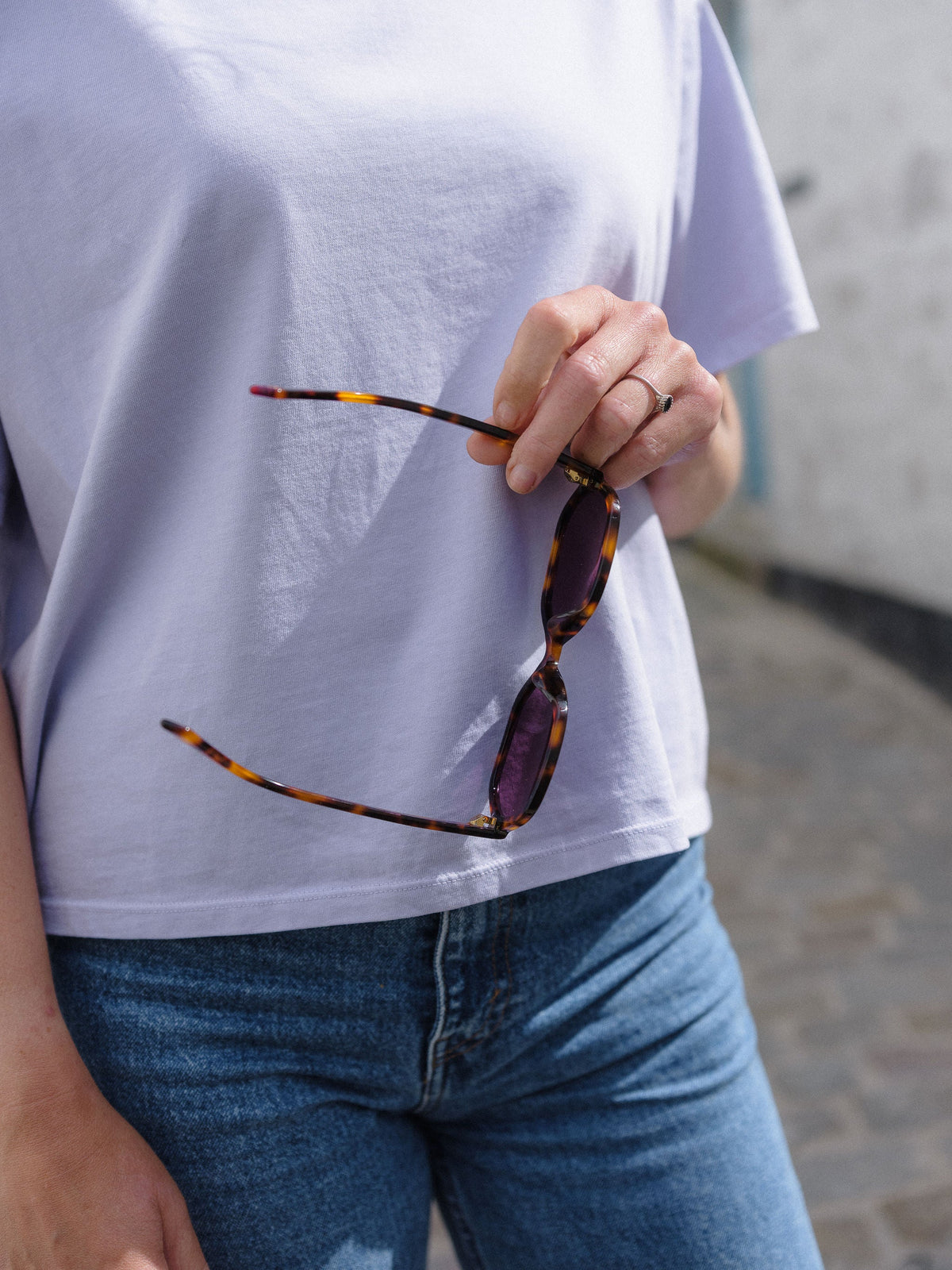 Tortoiseshell Hexagonal Sunglasses — Zoe de Pass Dolly