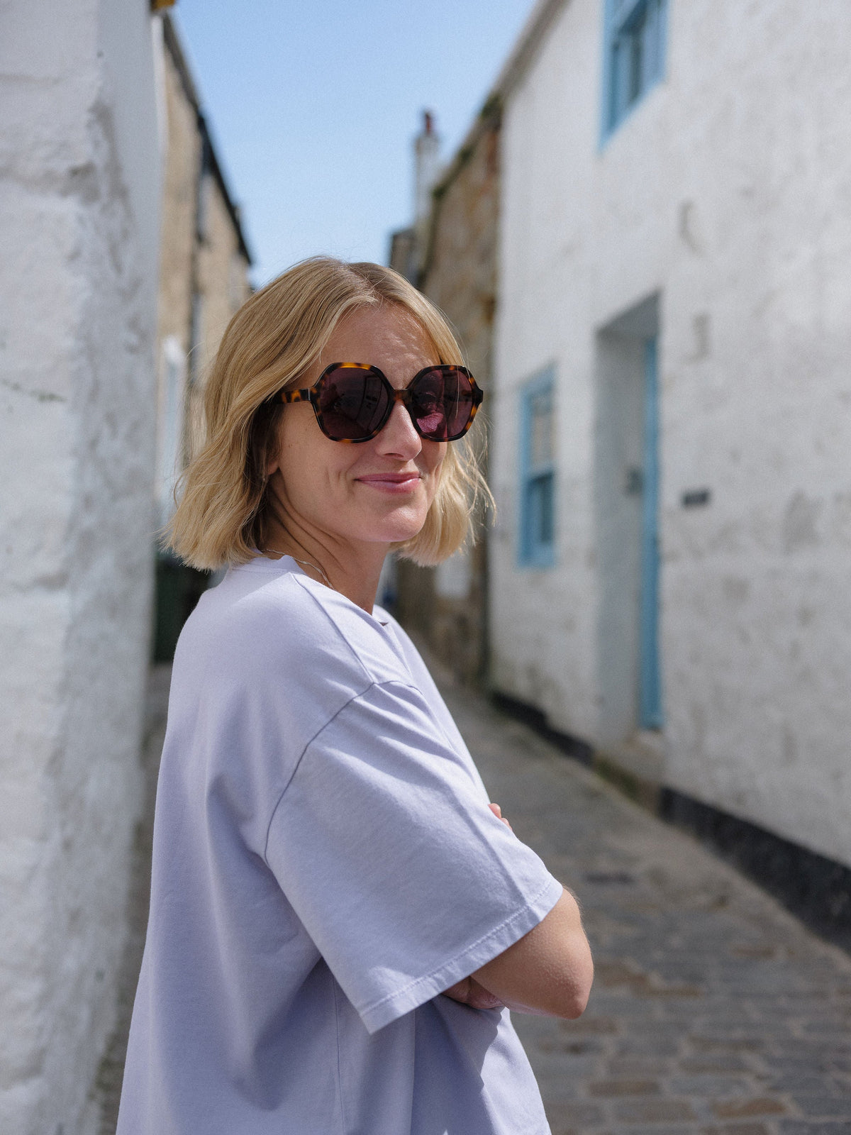 Tortoiseshell Hexagonal Sunglasses — Zoe de Pass Dolly