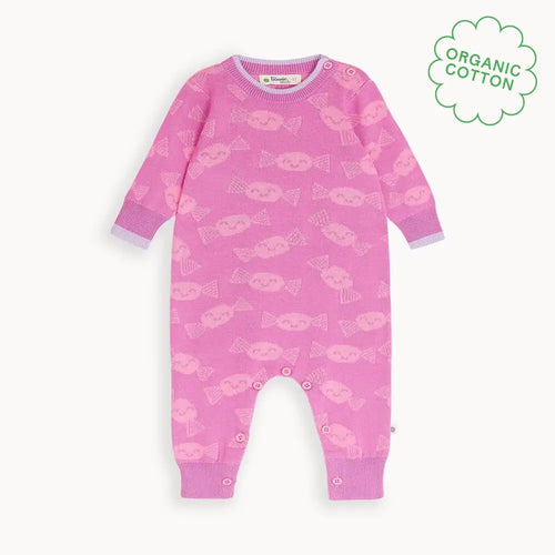 Jellybean - Orchid Sweetie Knit Playsuit - The bonniemob 