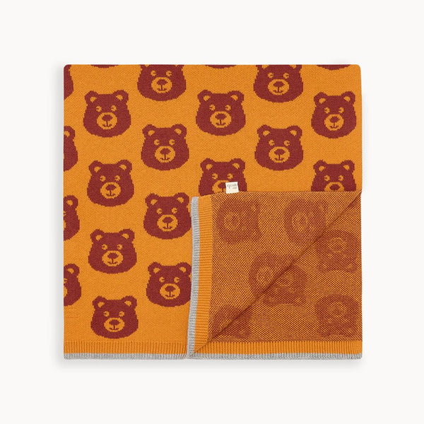 Tictac - Honey Bear Jaquard Blanket - The bonniemob 