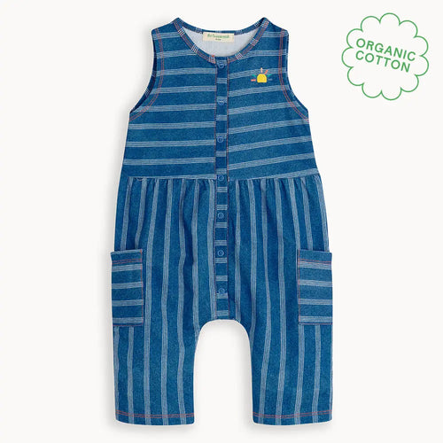 Malta - Denim Pinstripe Baby & Kids Jumpsuit JUMPSUITS / DUNGAREE