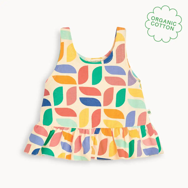 Marta - Kaleidoscope Baby & Kids Frill Top TOP