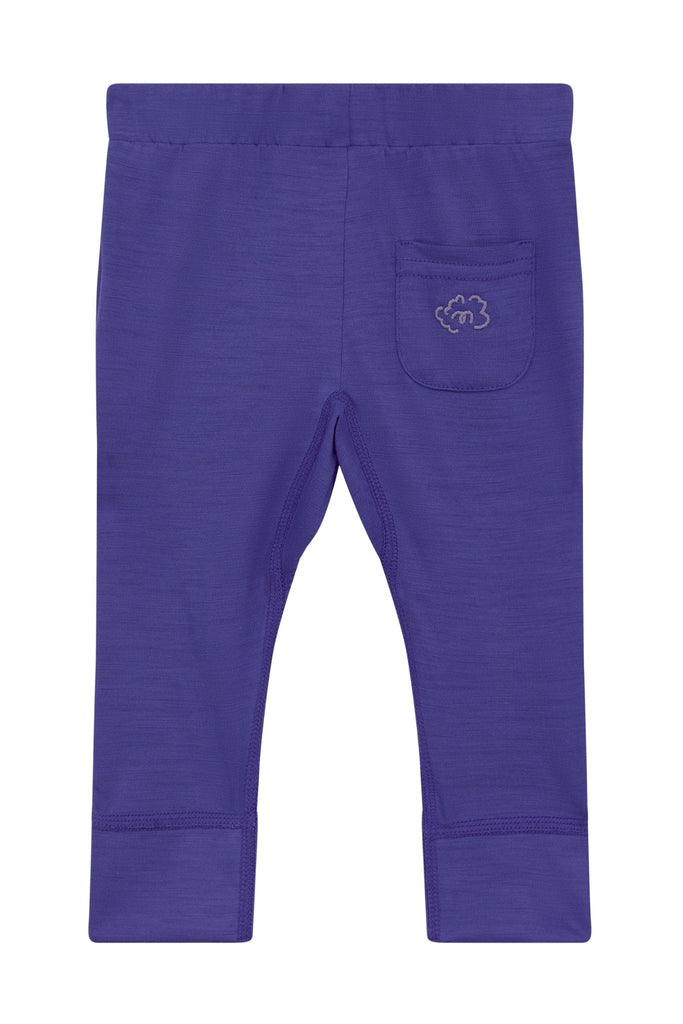 Aroha Collection Merino Baby Legging, Mineral Purple - The bonniemob 