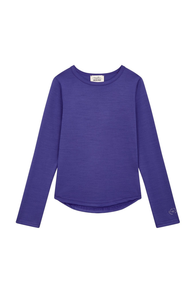 Merino Long Sleeve, Mineral Purple - The bonniemob 