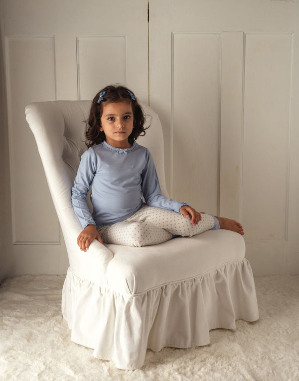 Merino Long Sleeve, Rachel Riley for Smalls, Dusty Blue - The bonniemob 