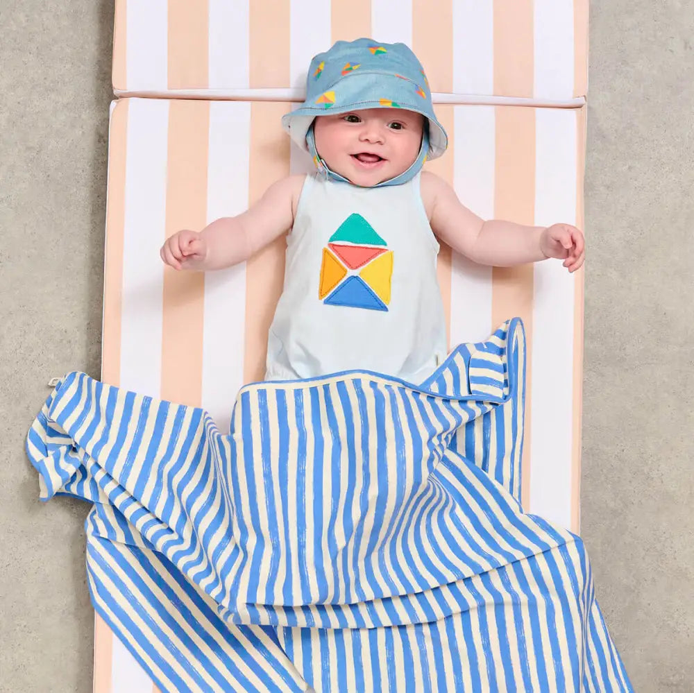Miso - Beach Hut Denim Sun Hat - The bonniemob 