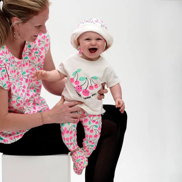 MOLLY - Pink Cherries Mum T-Shirt - The bonniemob 
