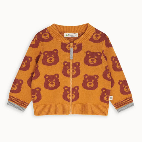 Twix - Honey Bear Jaquard Knit Cardigan - The bonniemob 