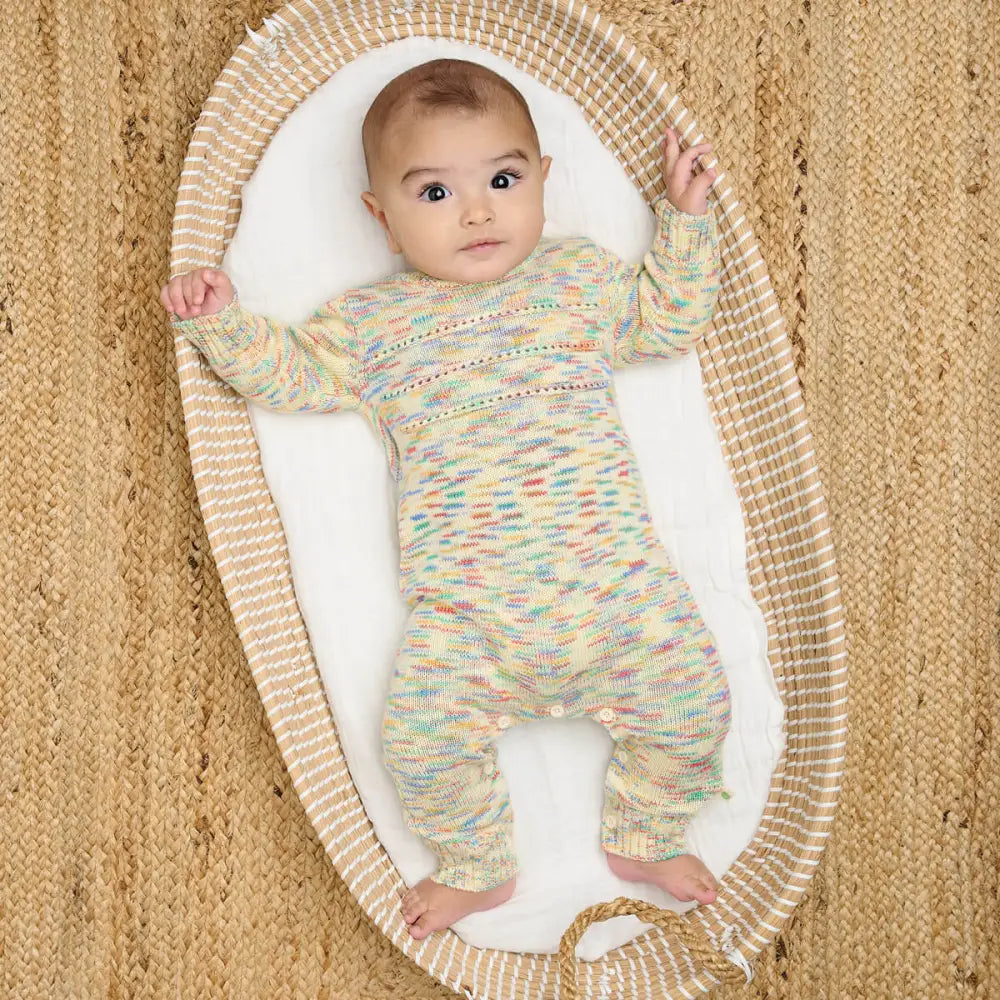 Mystic - Space Dye Knitted Baby Onesie Playsuit