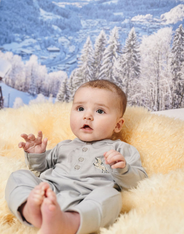 Onesie Vintage Lamb, Rachel Riley for Smalls, Moon Grey - The bonniemob 