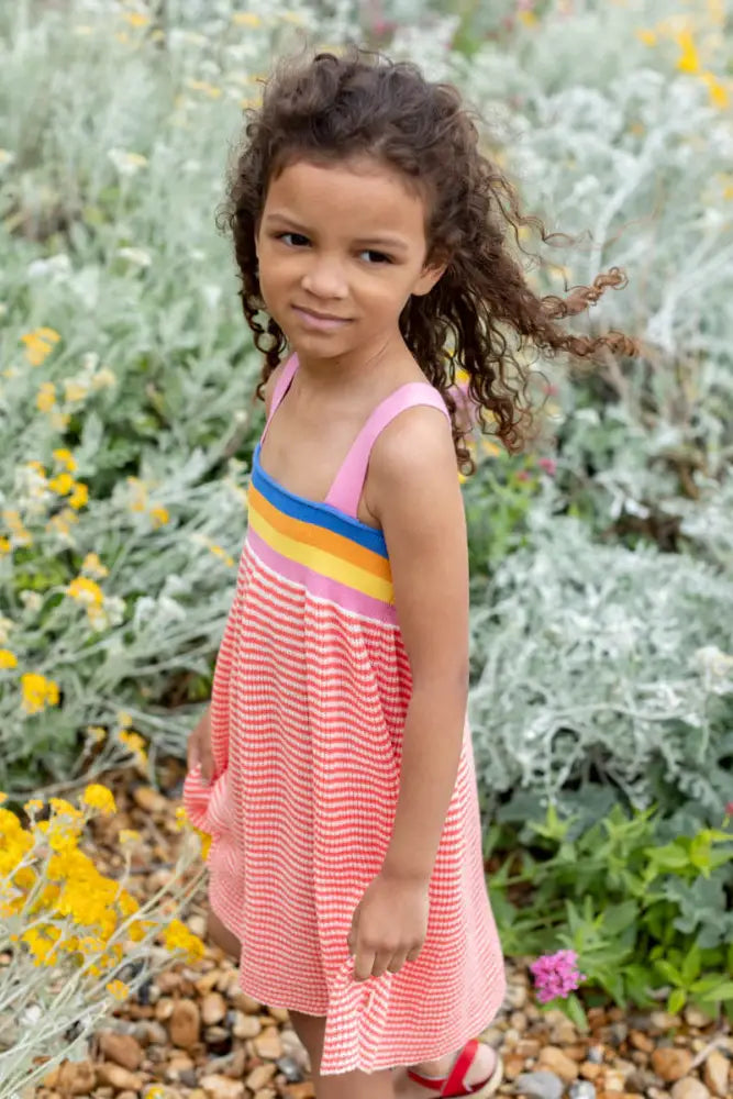Poole - Red Knitted Sun Dress - The bonniemob 