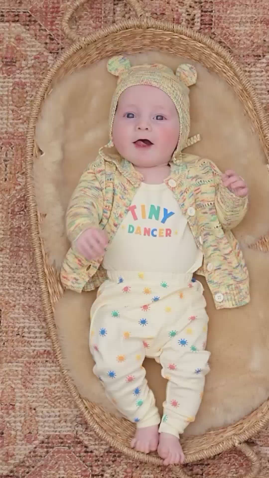 Rainbow Sunshine Organic Cotton Baby Legging